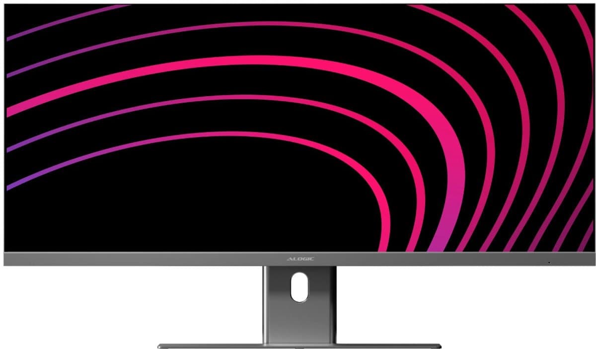 Alogic Edge 40 Ultrawide Monitor (WQHD) – Maximale Resolutie 3440 x 1440 – Reactietijd 4ms – USB-C Host Verbinding met 90W opladen - Grijs — afbeelding 1