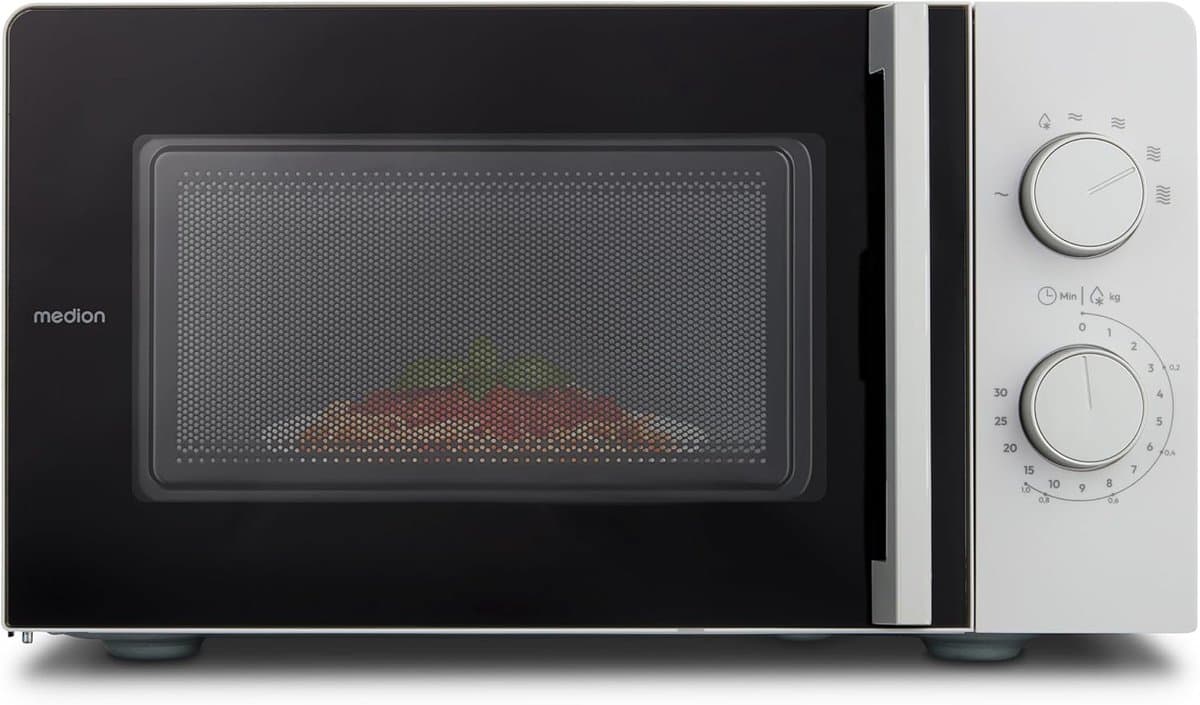 Compacte Magnetron - Keuken Oven - Snel Opwarmen - Ruimtebesparend Ontwerp - 20 Liter 700 Watt - Lichtgrijs — afbeelding 1