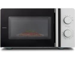 Compacte Magnetron - Keuken Oven - Snel Opwarmen - Ruimtebesparend Ontwerp - 20 Liter 700 Watt - Lichtgrijs