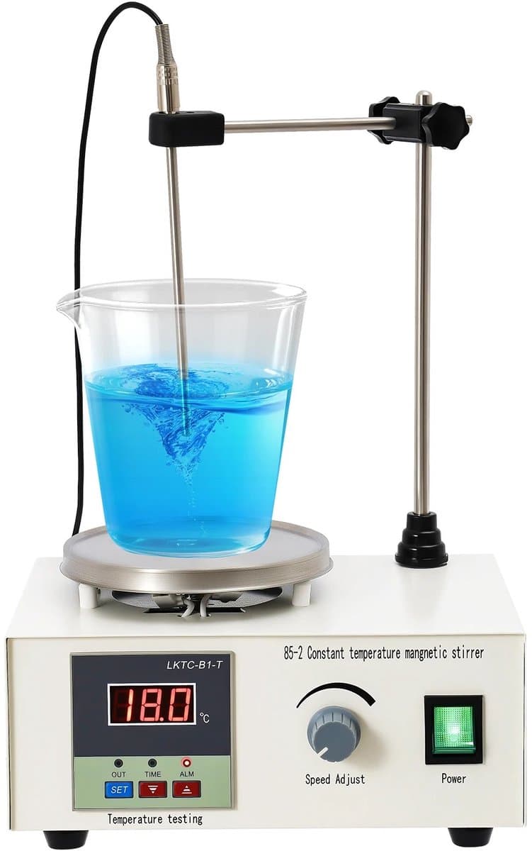 JAQZY Magneetroerder - Met Verwarmingsfunctie - roervolume van 2000 ml - Digitaal Display - Eenvoudige Bediening - Veiligheidsalarm — afbeelding 1