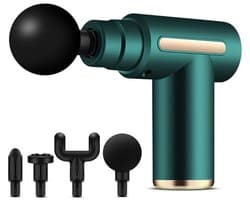 Handmassageapparaat - massage gun - massage apparaat - Mini-massageapparaat - Zakmassageapparaat - Groen - ABS