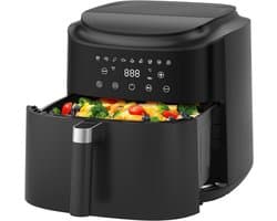 Zyrex® Airfryer XXL - Mini-oven - Heteluchtfriteuse - 9L - 9 Programma's - Zwart - 31cm x 31cm x 32cm
