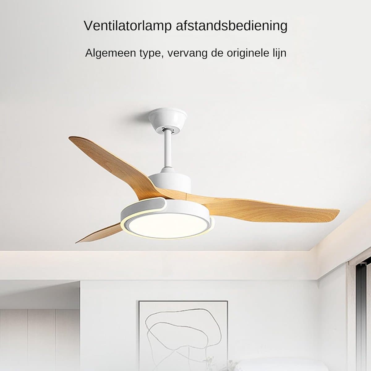 Plafondventilator Controller - Ventilator Afstandsbediening - Snel Instellen - Universele Ontvanger - 15 Meter Bereik — afbeelding 1