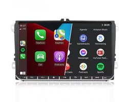 Carplay autoradio voor Volkswagen Polo T5 Passat Tiguan Touran Golf 5 6 | 2003 t/m 2020 | 9 INCH | Draadloos Apple Carplay en Android Auto | 2GB + 64GB | 4-Core | Denago | 2025 model | Bluetooth & Wifi