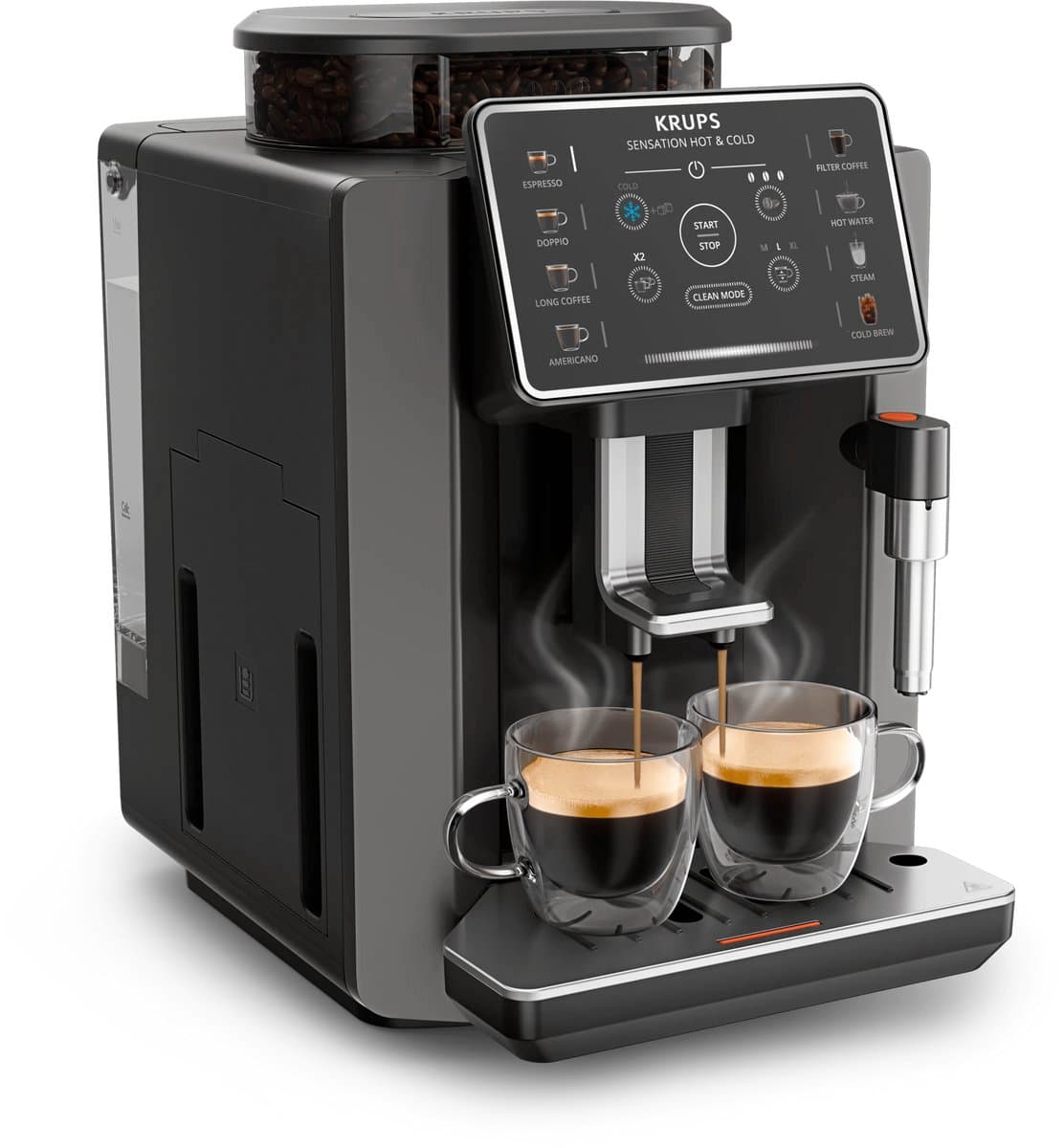 Krups Sensation Hot & Cold EA913H Zwart — afbeelding 1