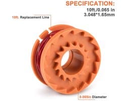 geschikt voor Worx WA0010 WG163, WG155 en WG180 grasmaaiers, automatische kabelaanvoer, werkt op batterijen, kabellengte van 3 geschikt voorer (10 voet).