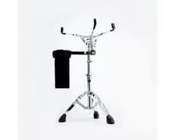 Snare Drumstandaard met houder voor drumsticks, dubbel gestreken, in hoogte verstelbaar van 44 tot 64 cm, drumpad-standaard voor 10-15 inch snare-drum en oefenpad (V-JGJ002)