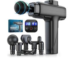 Draagbare Massage Gun met 30 Snelheden en LCD Display