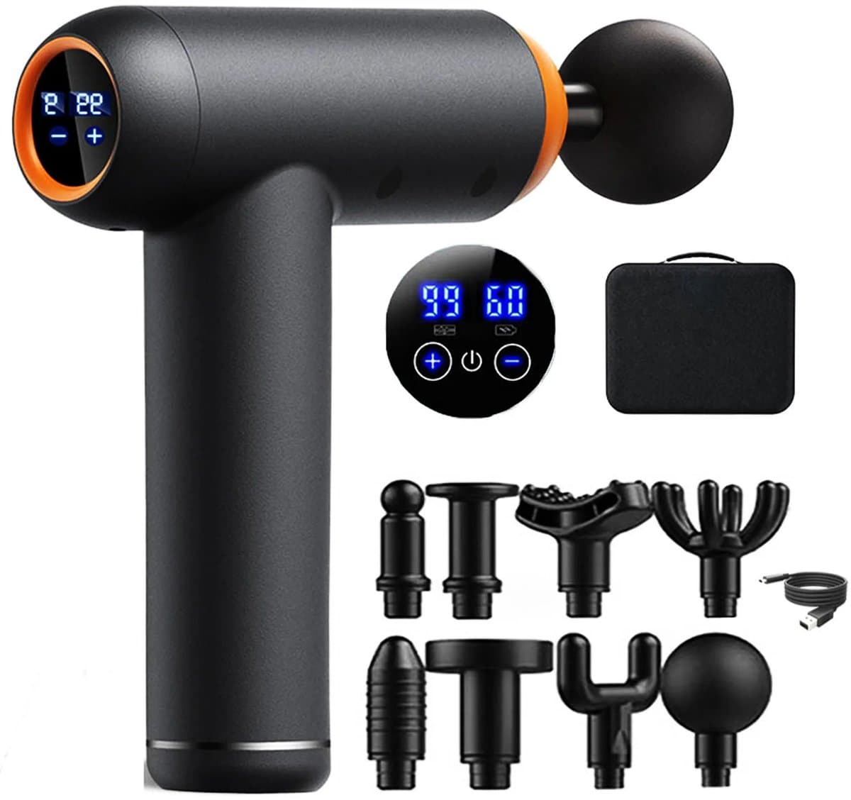 NextNovaDeals Massagepistool Gun - 99 Versnellingen - Elektrisch Nekmassage - Lichaamsmassage - Ontspanning Spierpijnverlichting — afbeelding 1