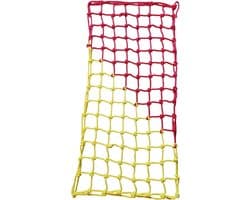 Klimnet Polyester Speeltuin Klimrek Voor Kinderen Buitenspeeltuin Veiligheidsbescherming, Boomhut, Touwladder, Schommelset, Jungle Gyms Hindernisbaan(Size:152*304cm(5*10ft),Color:rood/geel)