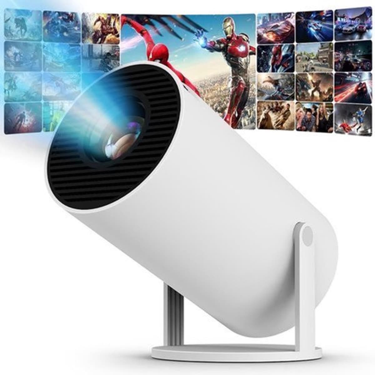 Draagbare Videoprojector 120 ANSI Lumen - 3840 x 2160 Resolutie - Wifi 6 Bluetooth - LCD Beamer - Voor Thuisbioscoop En Mobiel Gebruik — afbeelding 1