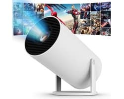 Draagbare Videoprojector 120 ANSI Lumen - 3840 x 2160 Resolutie - Wifi 6 Bluetooth - LCD Beamer - Voor Thuisbioscoop En Mobiel Gebruik