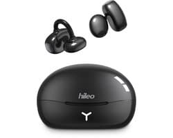 hileo hi85 - Draadloze Oordopjes met Oplaadcase – Zwart - Ear clip Air Conduction - Sport - Open-Ear - Bluetooth V6.0 – Draadloze oortjes – Geschikt voor IOS/Android - HD audio