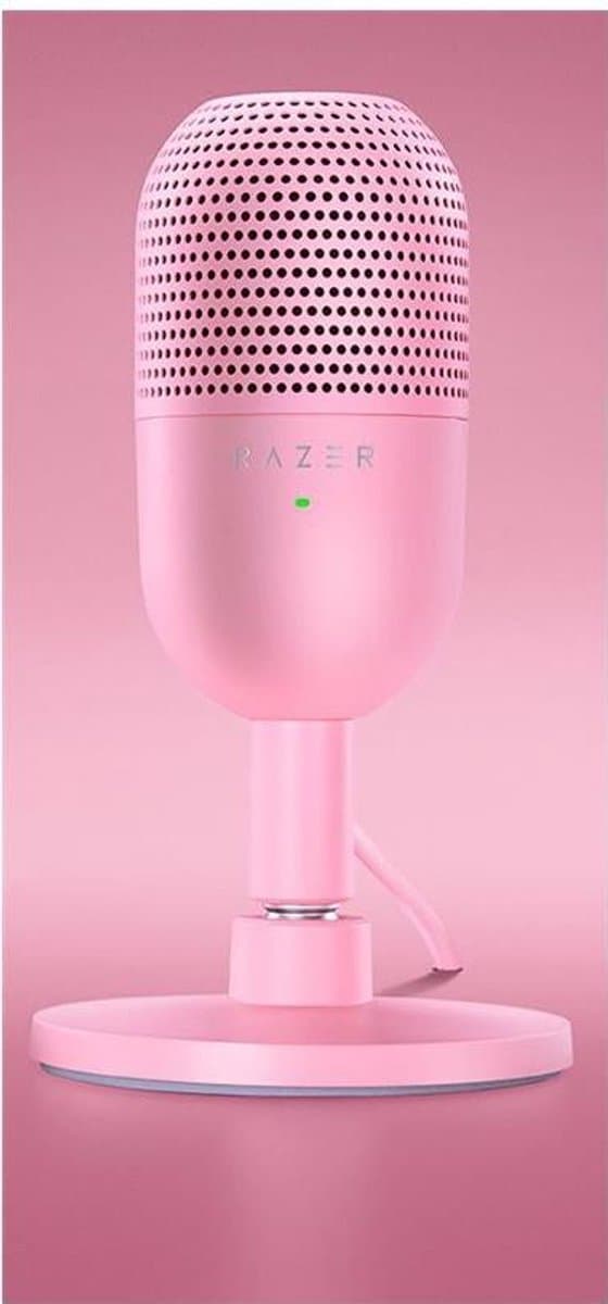 Razer Seiren V3 Mini - USB Gaming Microfoon - Ruisonderdrukking - PC - Roze/Quartz — afbeelding 1