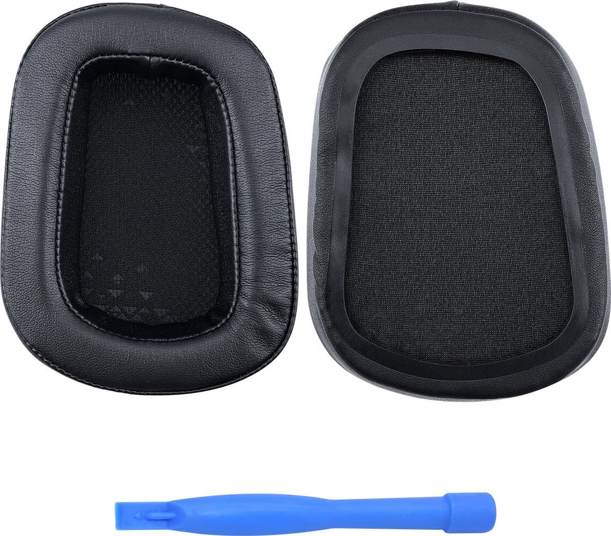 Vervangende Oorkussens voor Logitech G35, G230, G231, G233, G332, G430, G431, G432, G433, G533, G633, G633S, G635, G930, G933, G933S, G935 Hoofdtelefoon van MMOBIEL – Protein PU Oorkussens – Zwart — afbeelding 1