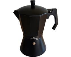 Edënbërg Black Line - Percolator - Koffiemaker 9 kops - Espresso Maker 350 ML - Zwart