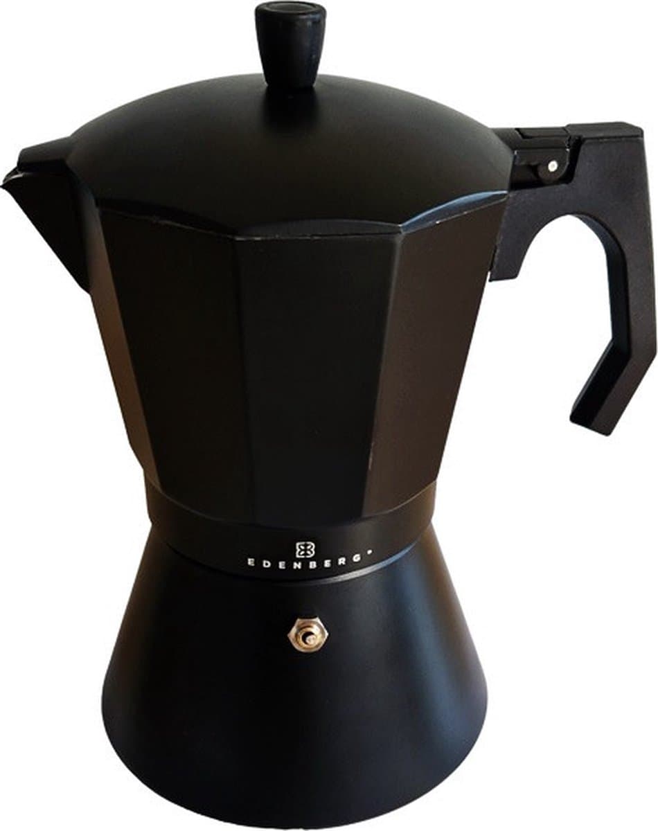 Edënbërg Black Line - Percolator - Koffiemaker 9 kops - Espresso Maker 350 ML - Zwart — afbeelding 1