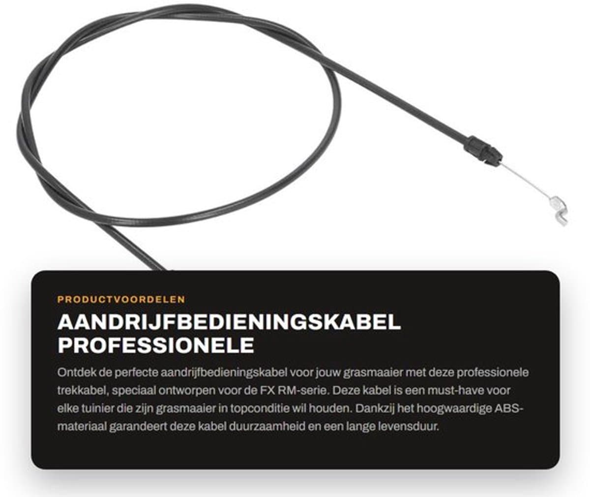 Aandrijfbedieningskabel Professionele Productie - Trekkabel - Grasmaaier - Duurzaam ABS-materiaal - Hoge Nauwkeurigheid - Stabiele Prestaties — afbeelding 1