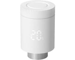 Thermostaatkraan - Slimme radiator - Energie besparen - App en spraakbediening - M30x1.5mm - Wit