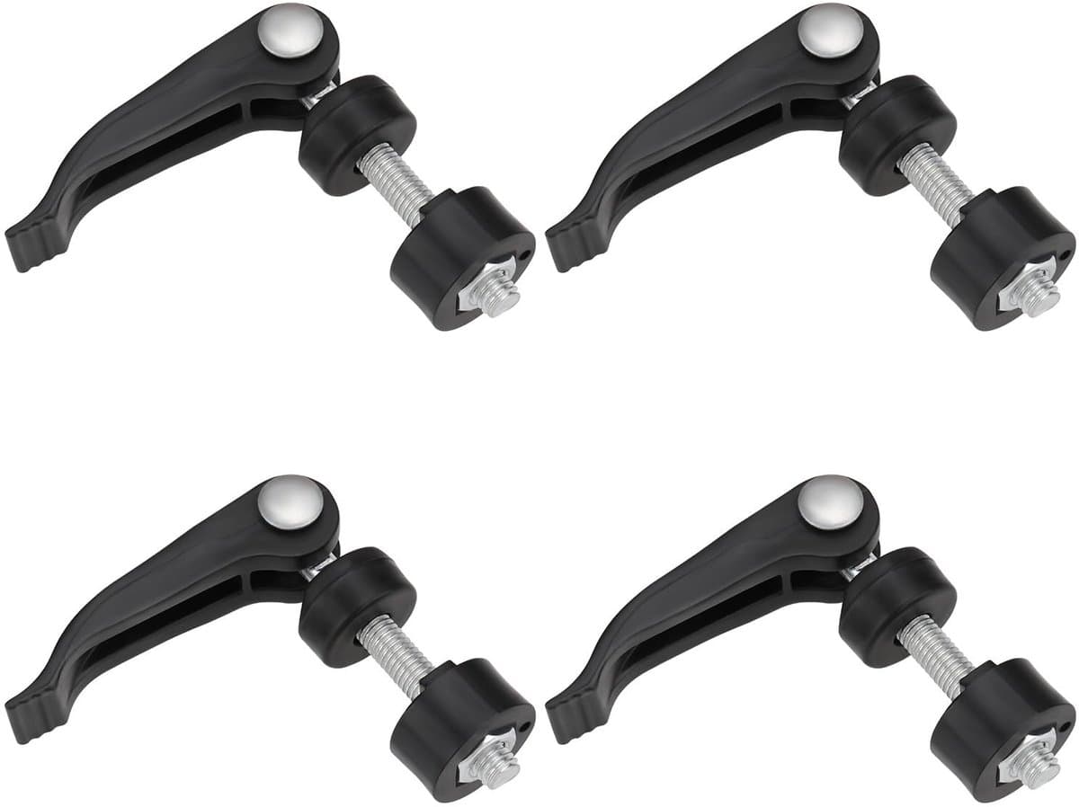 Dailygoods- Grasmaaier Schroef 4 Stuks - Quick Release/Borgschroef - Handvat 56 mm - M6 Schroefdiameter - Aluminiumlegering/Kunststof - Geschikt voor Grasmaaiers — afbeelding 1