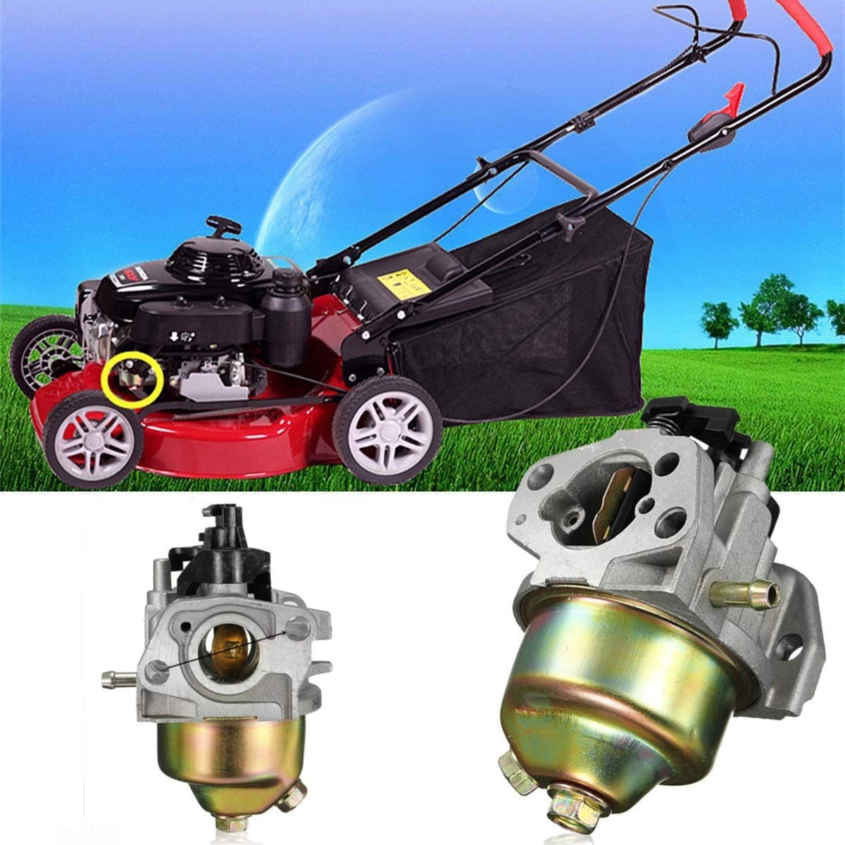 Dailygoods - Grasmaaier Trimmer Carburetor - Carb - Aluminium - Geschikt voor 751-10309 en 951-10309 - Hoogwaardige prestaties - Voor grasmaa... — afbeelding 1