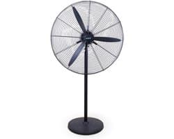 Staande Zwenkventilator - Industriële Ventilator - Luchtcirculatie Verbeteren - Mechanische Bediening - 55 68 78 Cm - Zwart