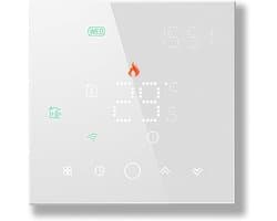 Slimme Thermostaat - Programmeerbare Regelaar - Verwarming Instellen - Touch Screen Bediening - 220 Volt - Wit