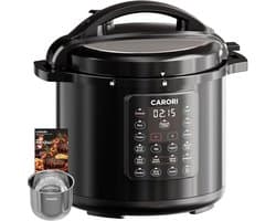 Elektrische Snelkookpan - Multicooker Fornuis - Snel Koken - 12-in-1 Functionaliteit - 8 Liter Capaciteit - Zwart