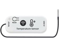 Temperatuursensor Schakelaar - Slimme Thermostaat - Automatische Klimaatregeling - Waterdichte RVS Sonde - 2 meter sonde - Wit