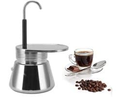 Dailygoods- Espresso Maker - Roestvrijstalen Moka Pot - Draagbaar Koffiezetapparaat - Lichtgewicht - Grote Capaciteit - Compact Ontwerp