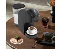 Capsule Koffiezetapparaat - Eenkopsmachine Espresso - Snel Koffie Maken - Hogedrukpomp 20 Bar - Compact 28x11cm - Zwart