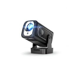 NIVA® Mini Beamer - Draagbare Projector - 4K-Miniprojector - Zwart - 18cm x 15cm x 14cm