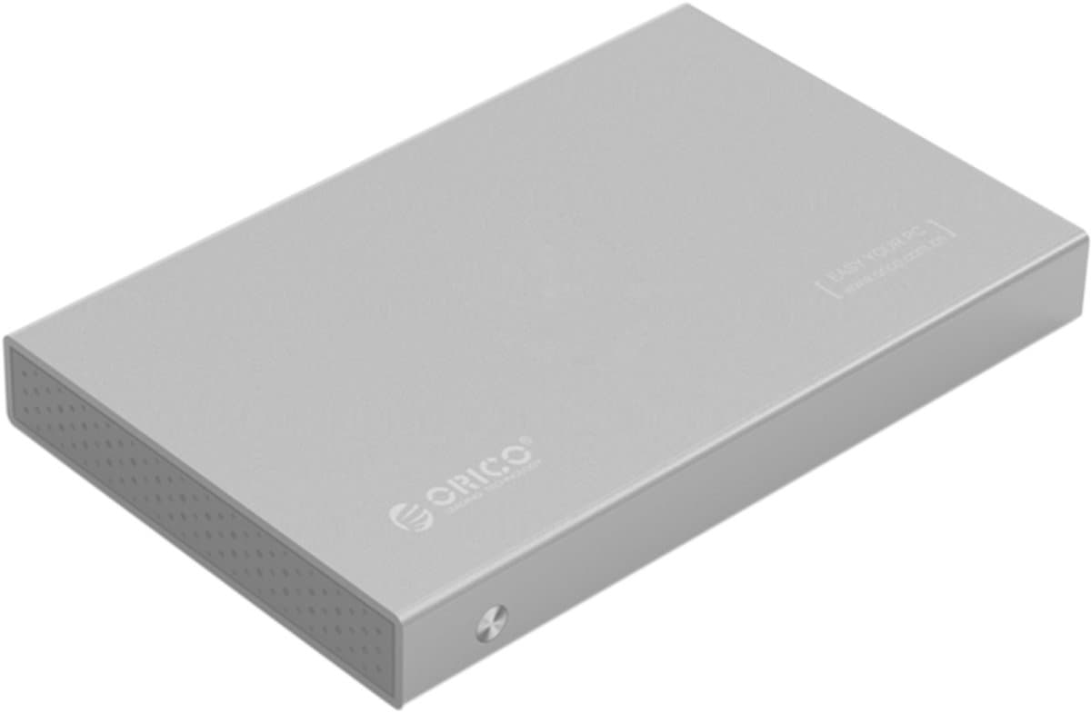 ORICO 2518S3 USB3.0 externe harde schijf opbergdoos voor 7 mm en 9,5 mm 2,5 inch SATA HDD / SSD (zilver) — afbeelding 1