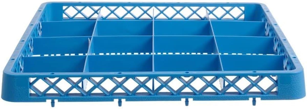 Afwasmand Verhoger - Mand Bodem - Vaatwasser Gebruik - 16 Compartimenten - 50x50x6cm - Grijs — afbeelding 1