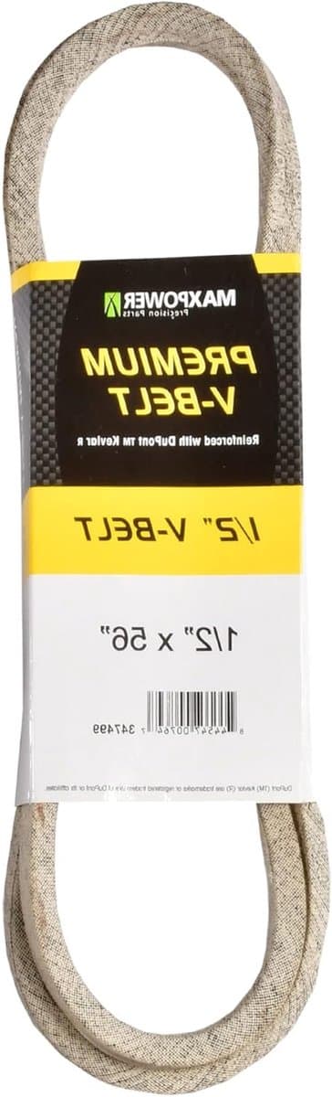 Aandrijfriemen - V-riemen - Grasmaaier Onderhoud - Kevlar Versterkt - 1/2" x 56" - Zwart — afbeelding 1