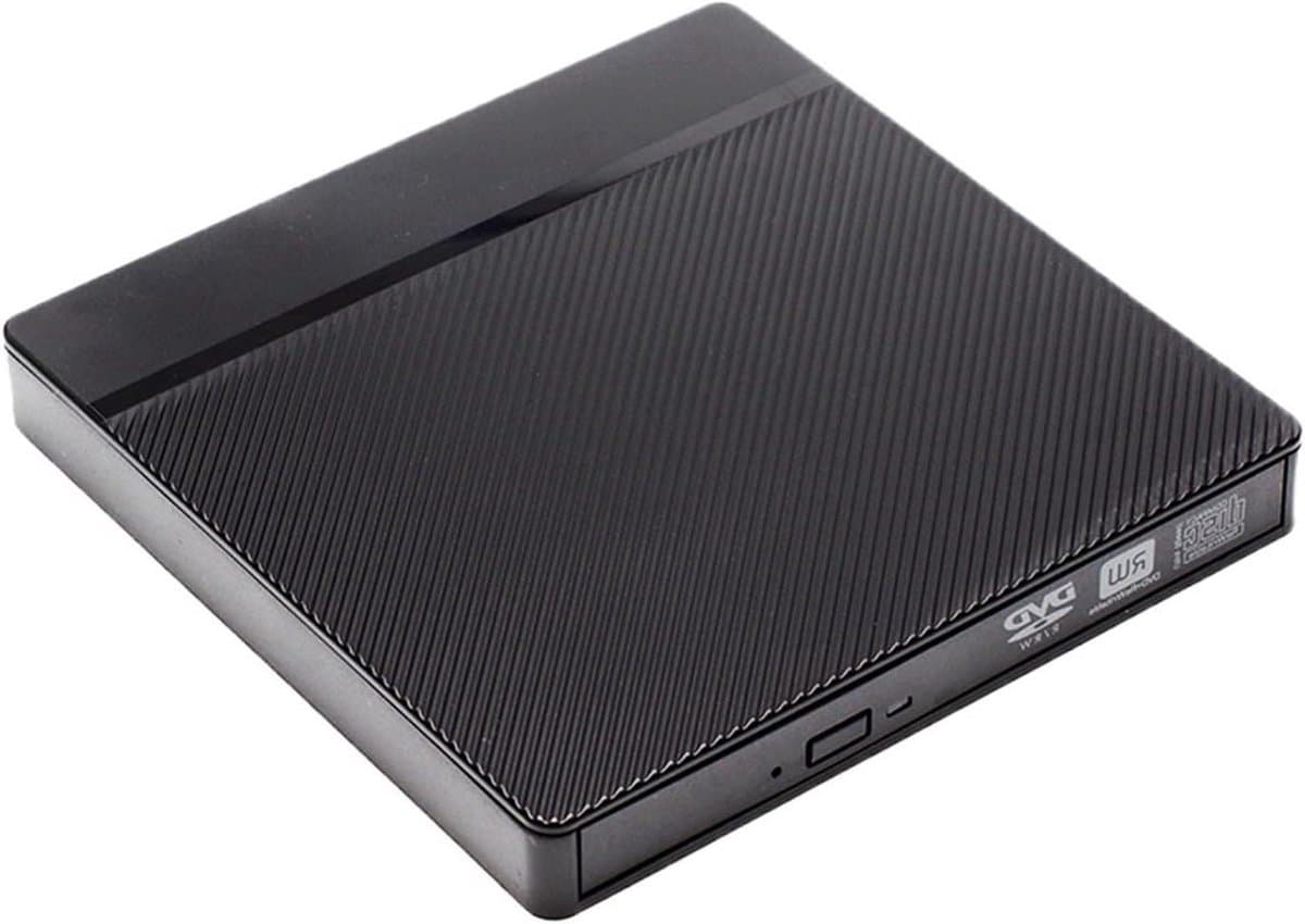Externe DVD Brander - CD/DVD Station - Schijf taken uitvoeren - USB 3.0 Type-C - 1 cm - Zwart — afbeelding 1