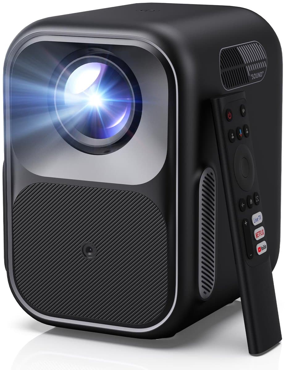 Beamer 1080p smart projector met Netflix Google TV autofocus Bluetooth WiFi HDR10 thuisbioscoop 4K ondersteuning — afbeelding 1