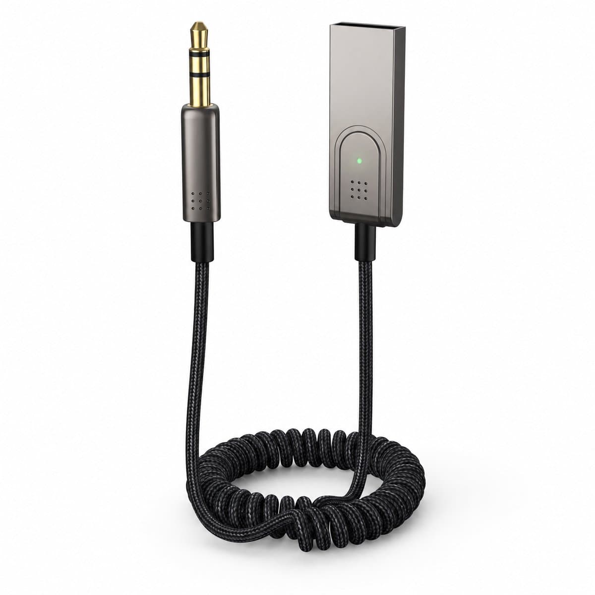 Carkit Transmitter Bluetooth USB – Auto USB naar AUX Bluetooth Ontvanger – AUX BT Adapter - Audio Adapter naar 3.5mm Jack — afbeelding 1