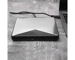Externe CD/DVD Drive - Draagbare Optische Drive - Bestanden Lezen - Aluminium Legering - 23 x 17 x 3 cm