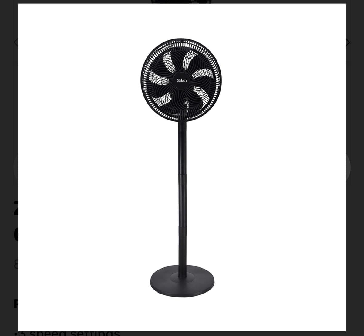 Staand ventilator Zilan 12’’ 95W — afbeelding 1
