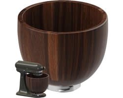 Houten Mengkom - Acacia Kom - Bakken Ingrediënten - RVS Bevestiging - 5 Quart - Natuurlijk Hout