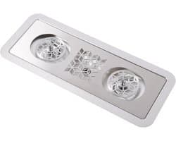 Spoelbak Bekerspoeler - Glasspoeler Keuken - Snel Glazen Wassen - Hogedruk Meerhoek - 3305 gram - Zilver