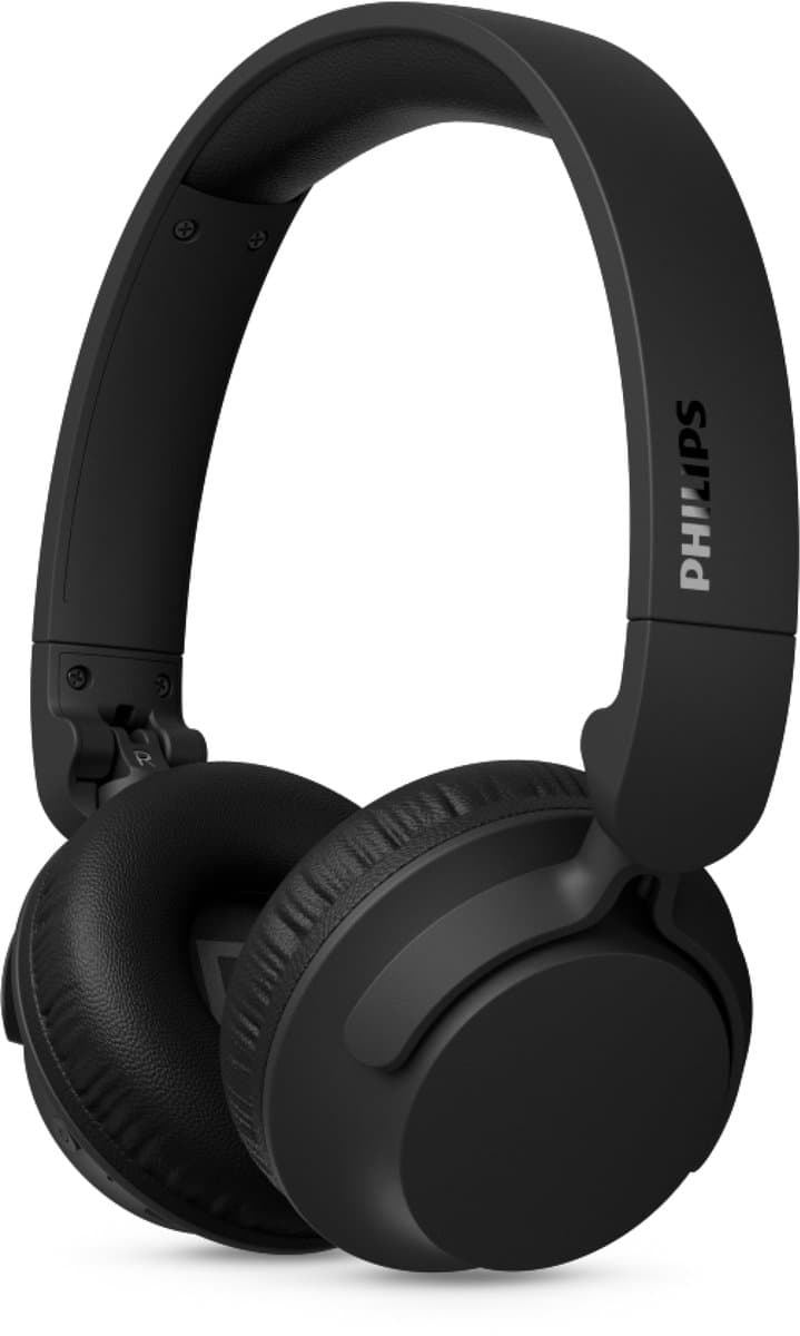 PHILIPS TAH4000 draadloze on-ear hoofdtelefoon, 70 uur afspeeltijd, Dynamic Bass, 32 mm drivers, Bluetooth 6.0 Multipoint, snelkoppelen, vervangbare kussentjes & batterij, licht & opvouwbaar – Zwart — afbeelding 1
