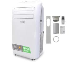 Mobiele Airco 12000 BTU – 4-in-1 Koelen & Verwarmen – 3 Snelheden – 24U Timer – Tot 30 m²