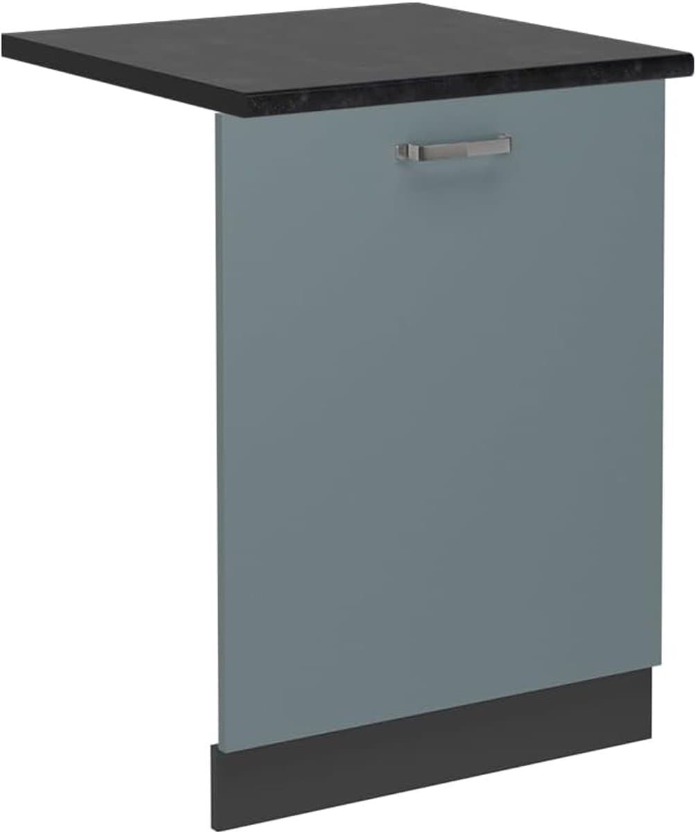 Vaatwasserfrontpaneel - Paneel vaatwasser - Keuken Integratie - Naadloze Inbouw - 60 cm - Blauw-grijs — afbeelding 1