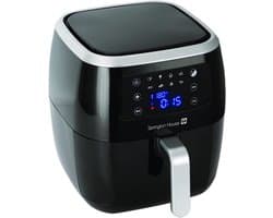 SnelShoppen - Heerlijke Airfryer 6.8L met 1800W, 8 Voorgeprogrammeerde Instellingen, Digitale Temperatuurregeling, Zwart - Ideaal voor Keuken, Feest e