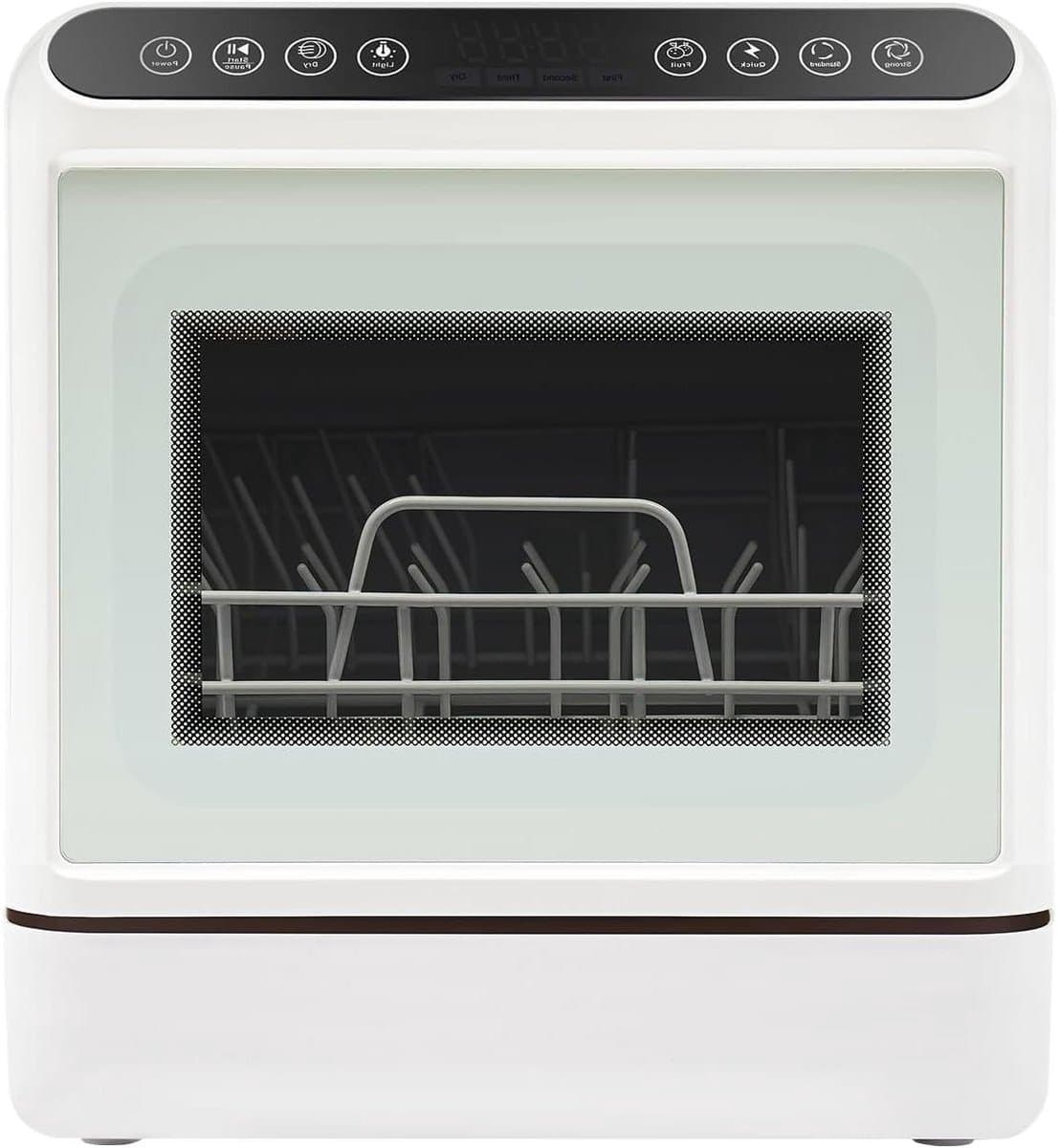 Tafelvaatwasser - Compacte vaatwasser - Keuken schoonmaken - 72 uur opslagfunctie - 6 liter reservoir - Wit — afbeelding 1