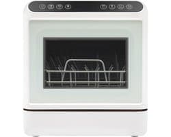 Tafelvaatwasser - Compacte vaatwasser - Keuken schoonmaken - 72 uur opslagfunctie - 6 liter reservoir - Wit