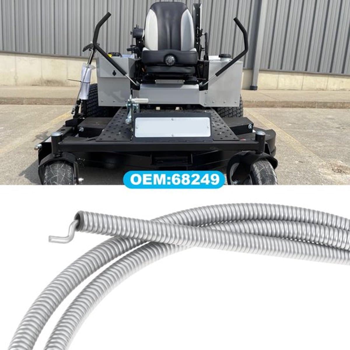 Gaskabel 50 inch - Compatibel met Dixie Chopper 68249 - Directe vervangingskabel - Eenvoudige installatie - Herstelt gasbediening - Binnendraadlengte 50 inch - Gasbedieningskabel — afbeelding 1