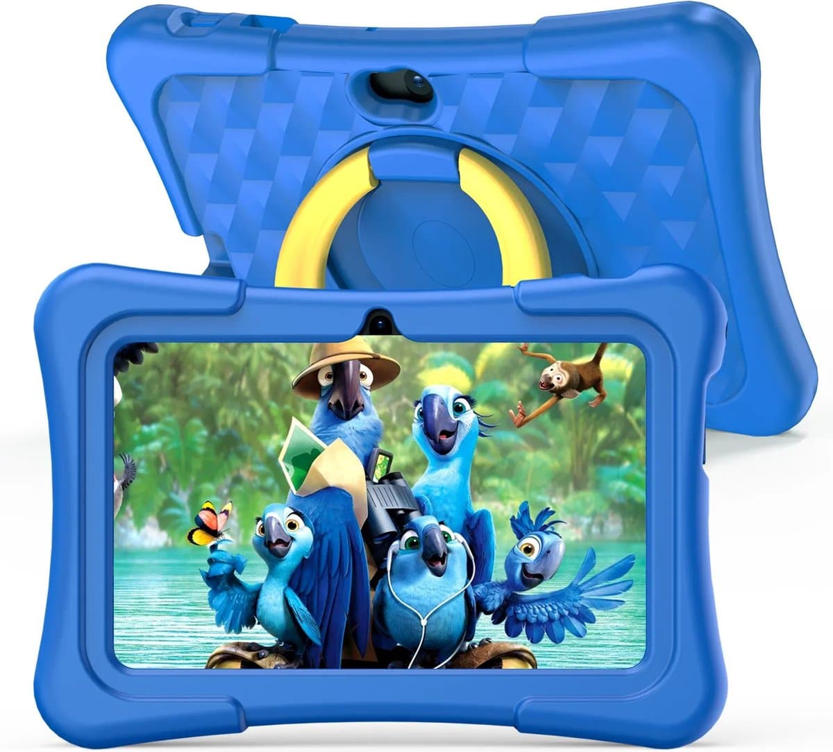 7 Inch Kindertablet met Android 11 – 32GB, Wifi, Bluetooth, Dual Camera en Educatieve Software – Inclusief Beschermcase voor Kinderen | Kindertablet met Educatieve Apps, Kindvriendelijke Tablet, Tablet voor Jongeren — afbeelding 1